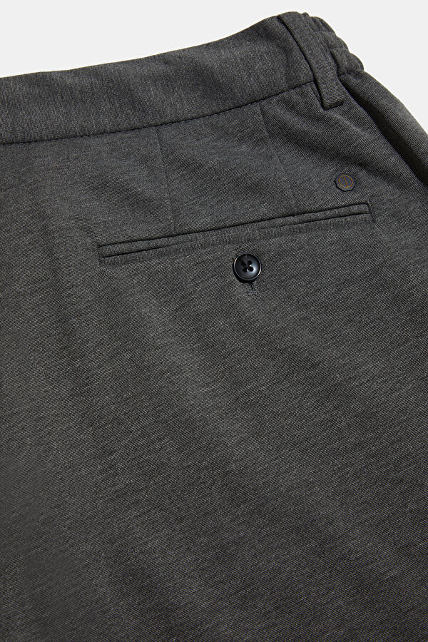 Grey Slim-Fit Men's Trousers 5