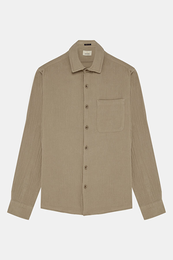 Khaki Men's Shirt