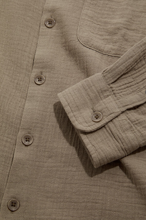 Khaki Men's Shirt 4