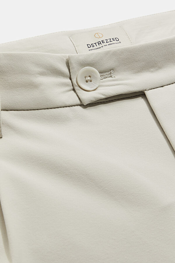 Light Grey Slim-Fit Men's Trousers 3