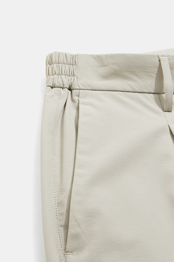 Light Grey Slim-Fit Men's Trousers 4
