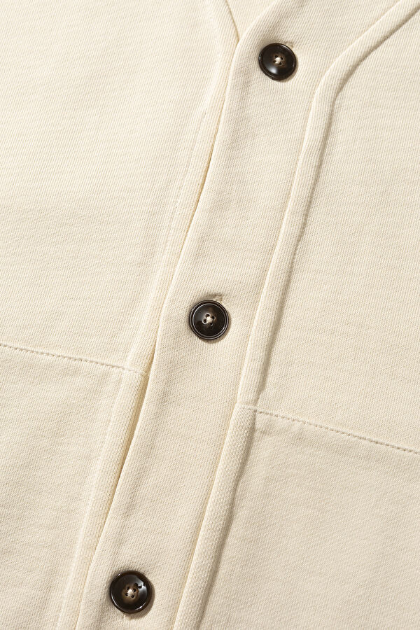 Cream Embroidered Men's Vest 4
