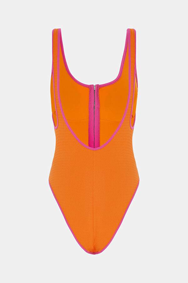 Orange Women's Swimsuit 5