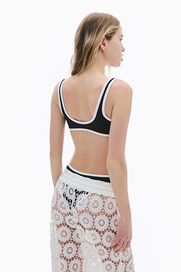 White Pipe Leg Pants 4