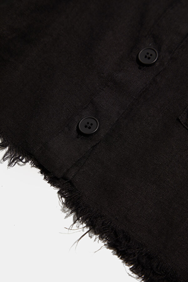 Black Linen Shirt 6