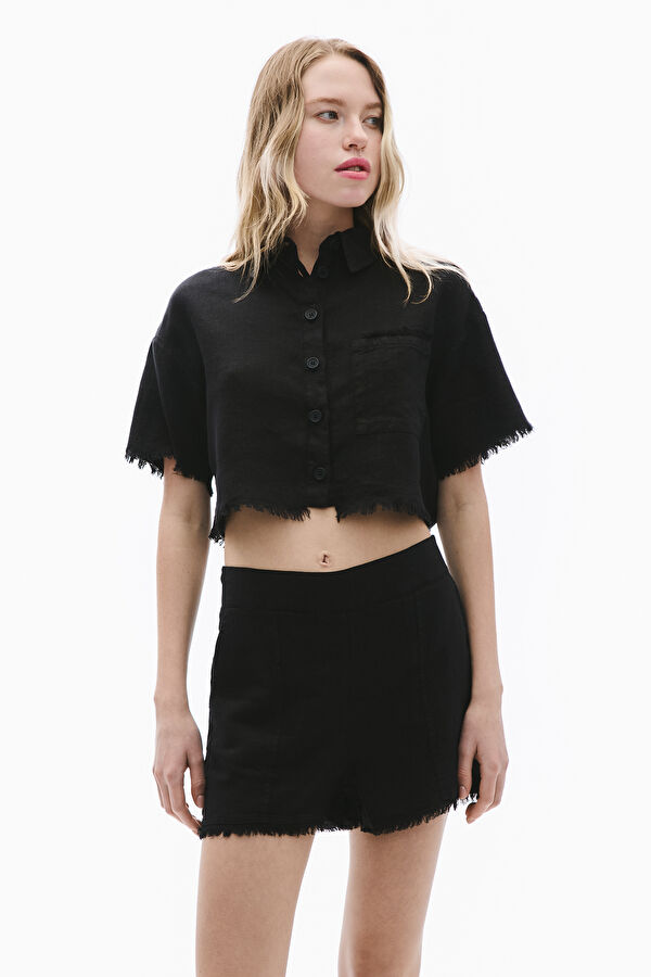 Black Linen Shirt