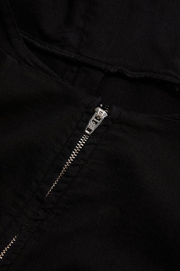 Black Cotton/Linen Women's Dress 7