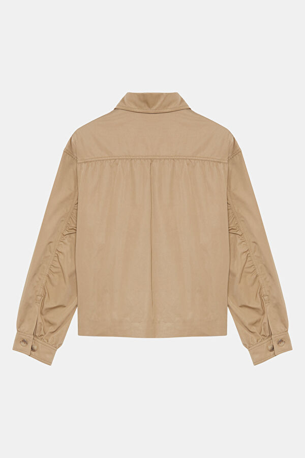 Beige Women's Raincoat 2