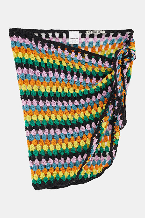 Beige Patterned Women's Pareo 5