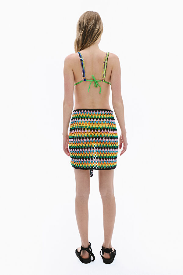 Beige Patterned Women's Pareo 2