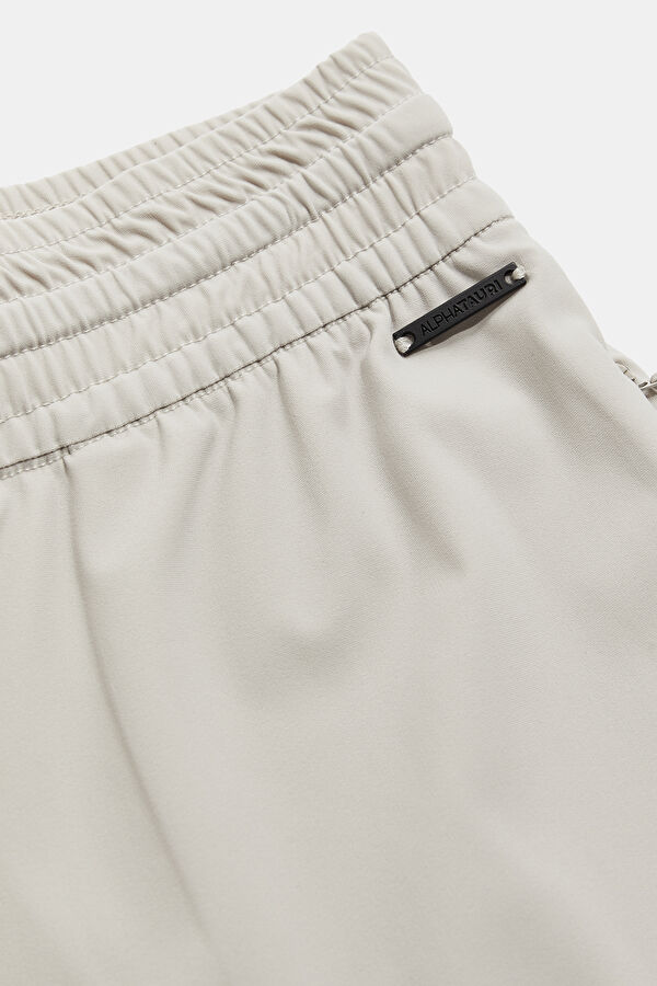 Slim Fit Beige Narrow Leg Women's Trousers 4