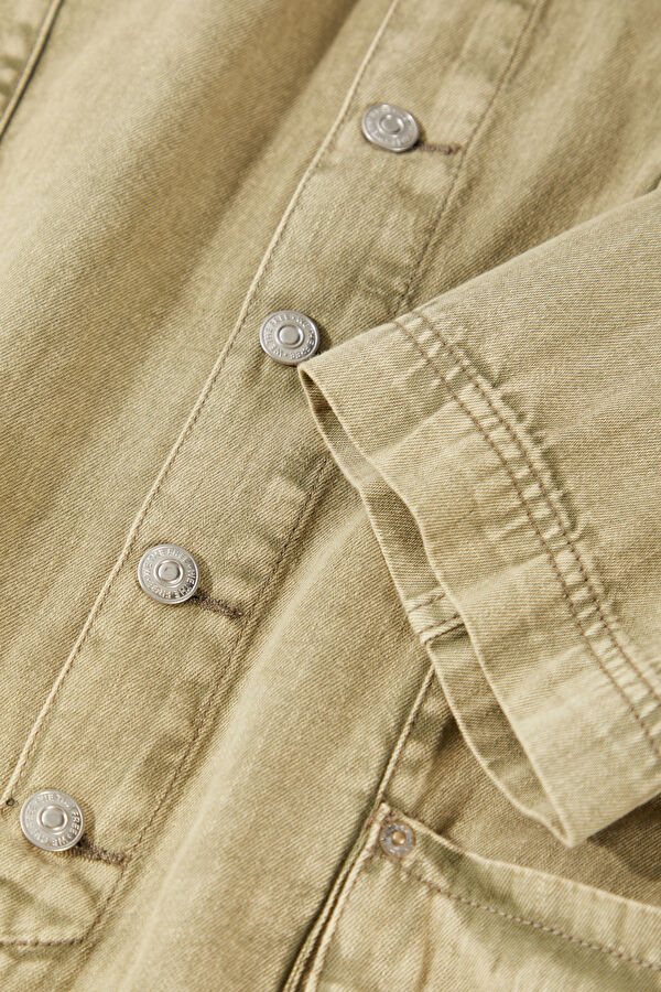Khaki Denim Women's Jumpsuit 6