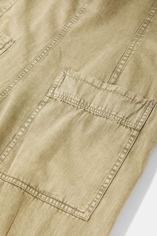 Khaki Denim Women's Jumpsuit 7