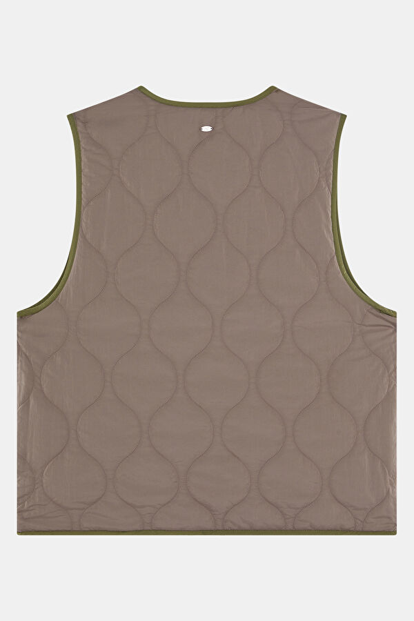 Yona Khaki Women's Vest 4