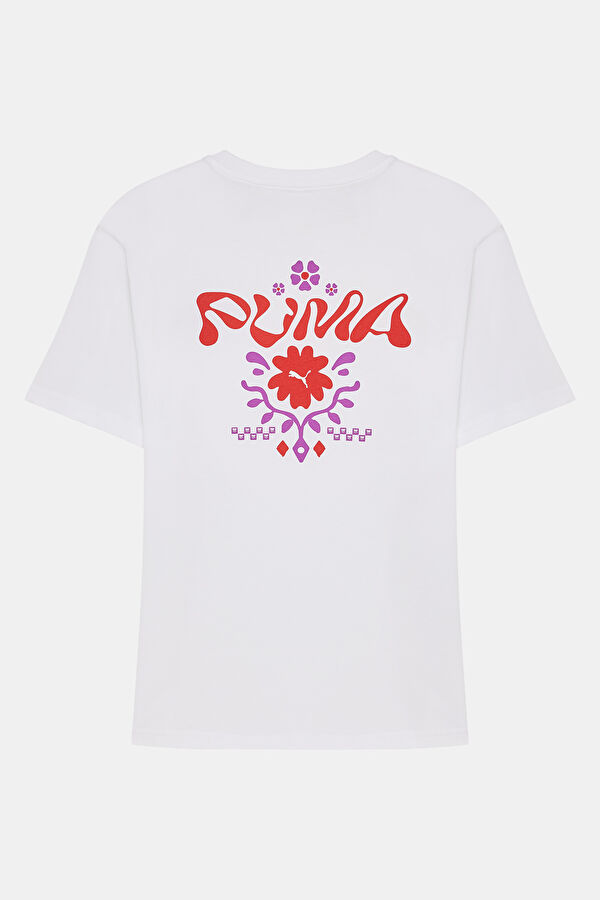 White O Neck Printed T-Shirt 4