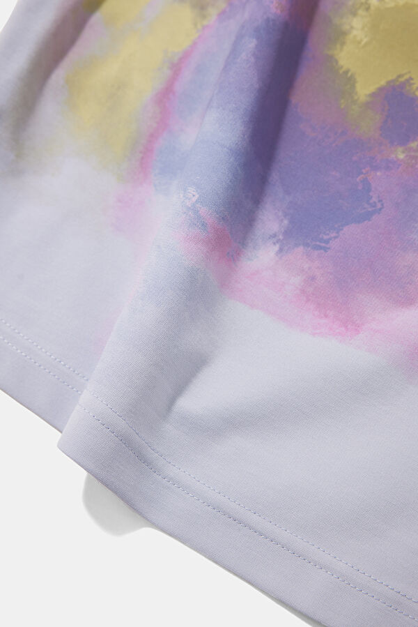 Light Blue Printed Strappy Women's Blouse 4