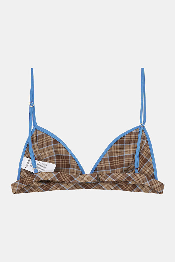 Colorful Plaid Strappy Women's Blouse 2
