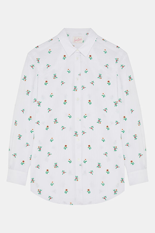 White Striped Patterned Shirt