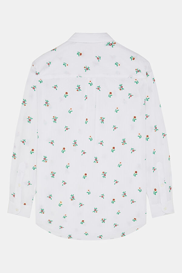 White Striped Patterned Shirt 2