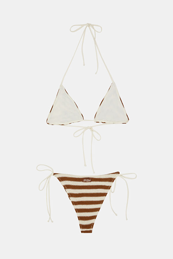 Krem Desenli Bikini 2