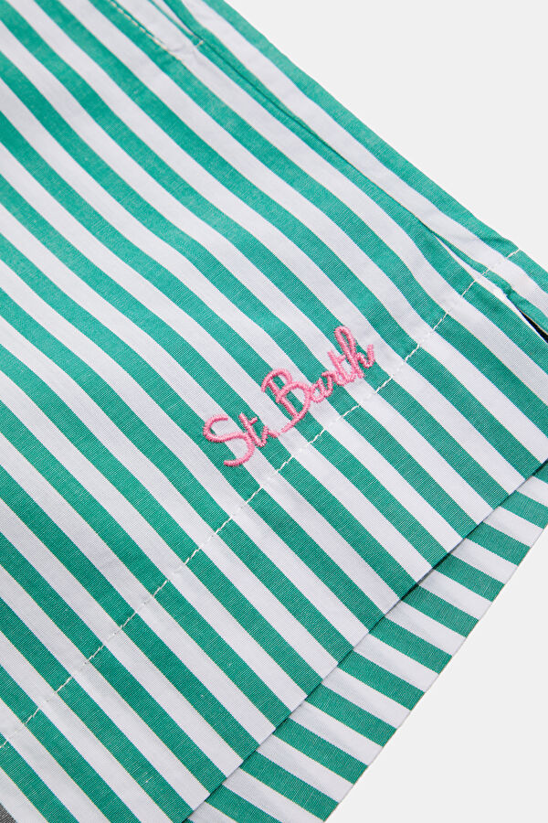 Green Patterned Shorts 4