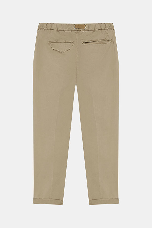 Beige Slim Fit Men's Trousers 2