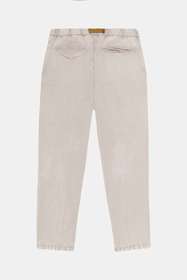 Beige Slim Fit Men's Trousers 2