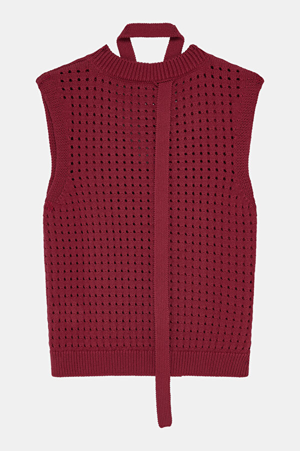 Colorful Pinpoint Knit Women's Sweater 2