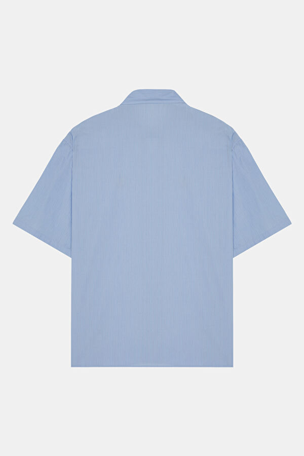 Relax Pattern Blue Shirt 2