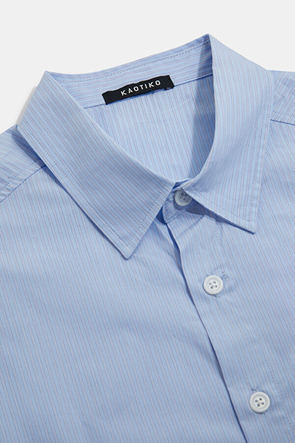 Relax Pattern Blue Shirt 3