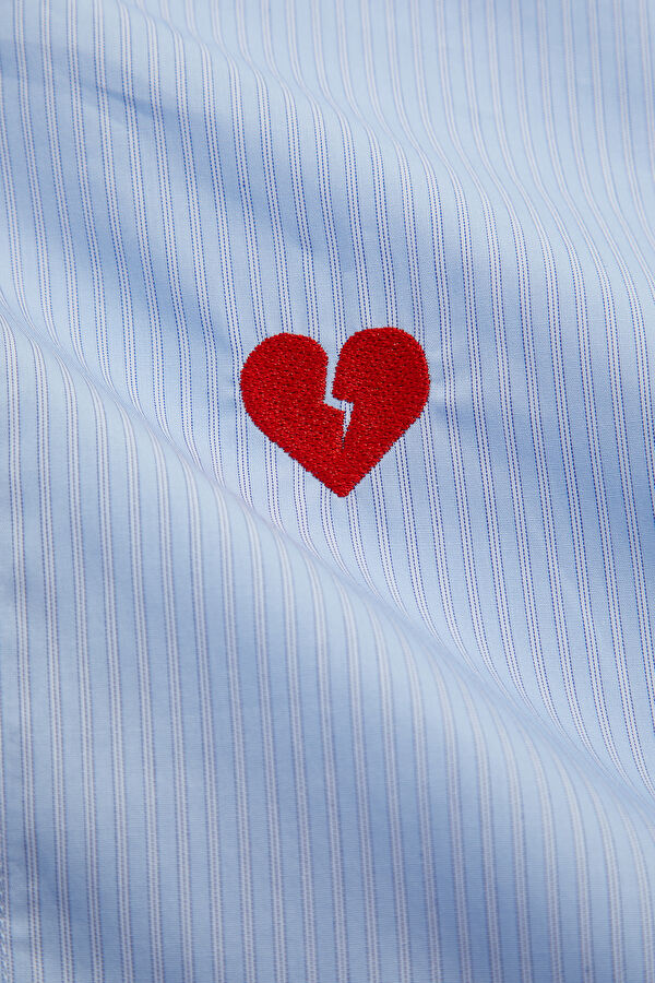 Relax Pattern Blue Shirt 4