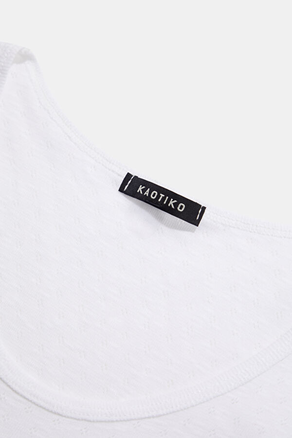 Beyaz Tank Erkek T-Shirt 3