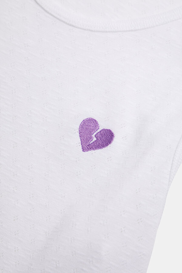 Beyaz Tank Erkek T-Shirt 4