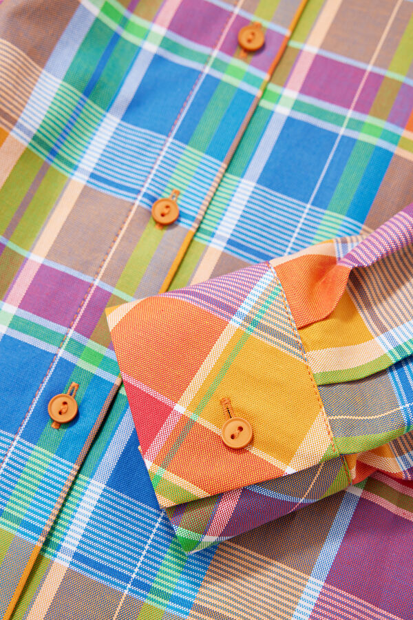 Multicolored Plaid Women's Shirt 4