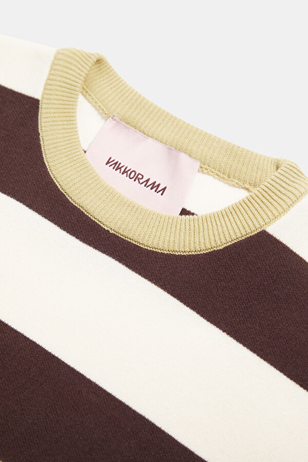 Multicolored Striped Knit Women's Sweater 3