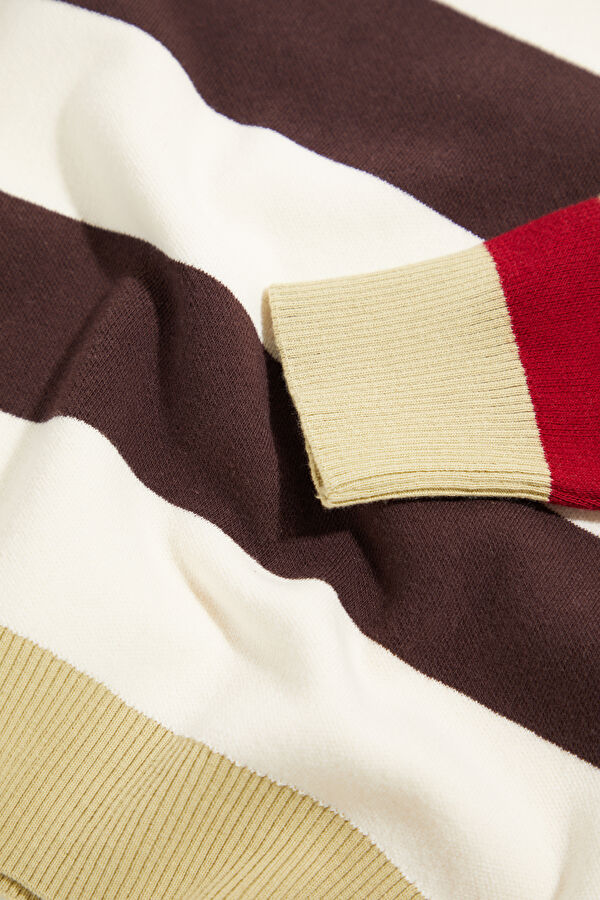 Multicolored Striped Knit Women's Sweater 4
