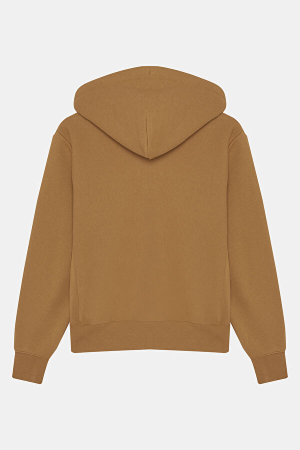 Light Brown Hooded Women's Sweatshirt 2