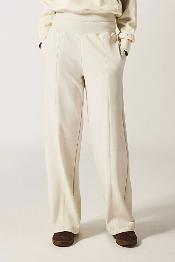 Cream Wide Leg Women's Pants 4