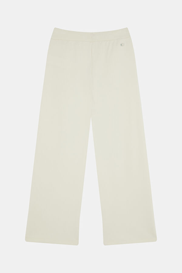 Cream Wide Leg Women's Pants 5