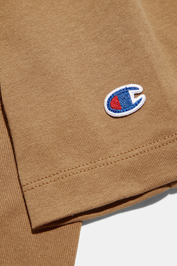 Light Brown Crew Neck Women's T-Shirt 4