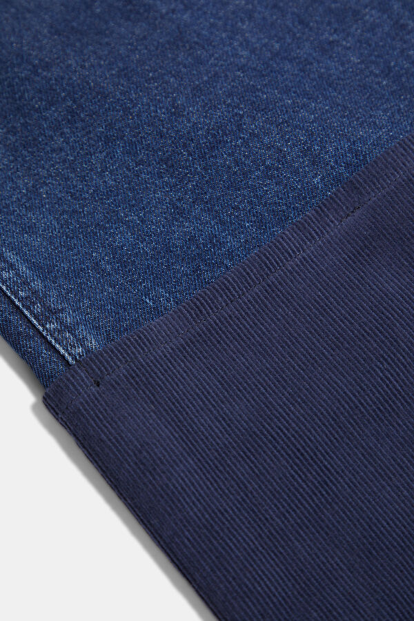 Navy Blue Straight Leg Women's Trousers 4
