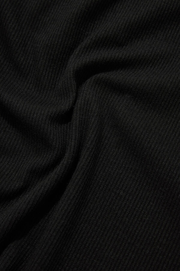 Black Strappy Women's Blouse 4