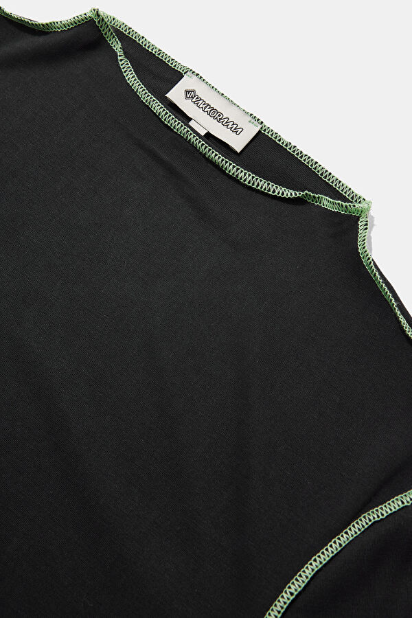 Navy Blue Long-Sleeved Women's Blouse 3