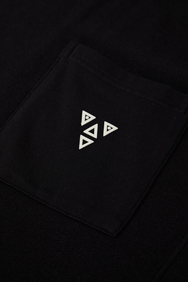 Siyah Bisiklet Yaka T-Shirt 4