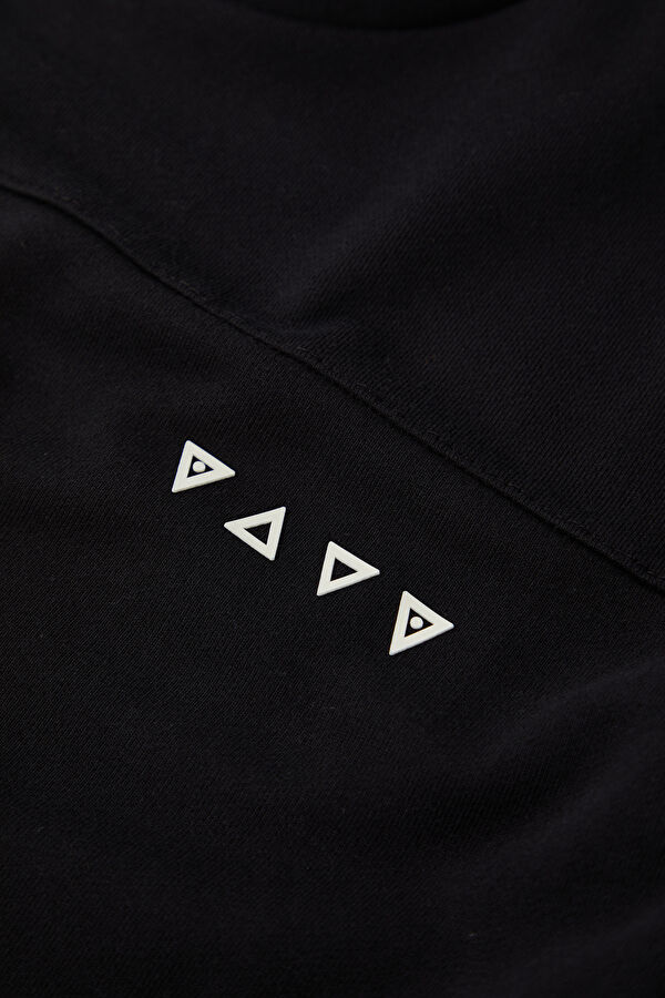 Black Crew Neck Men's Sweatshirt 4