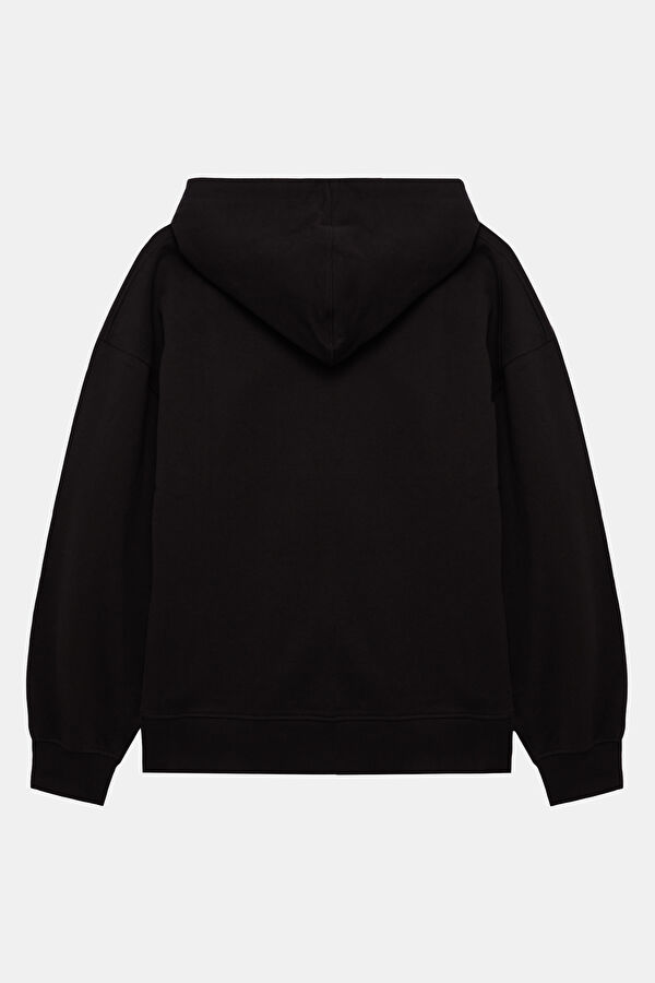 Black Hooded Men's Sweatshirt 2