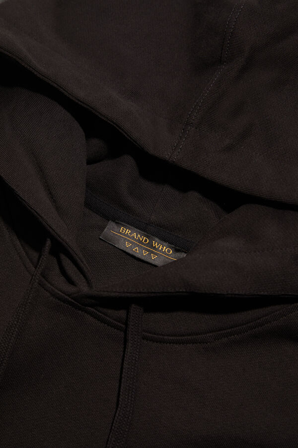 Black Hooded Men's Sweatshirt 3
