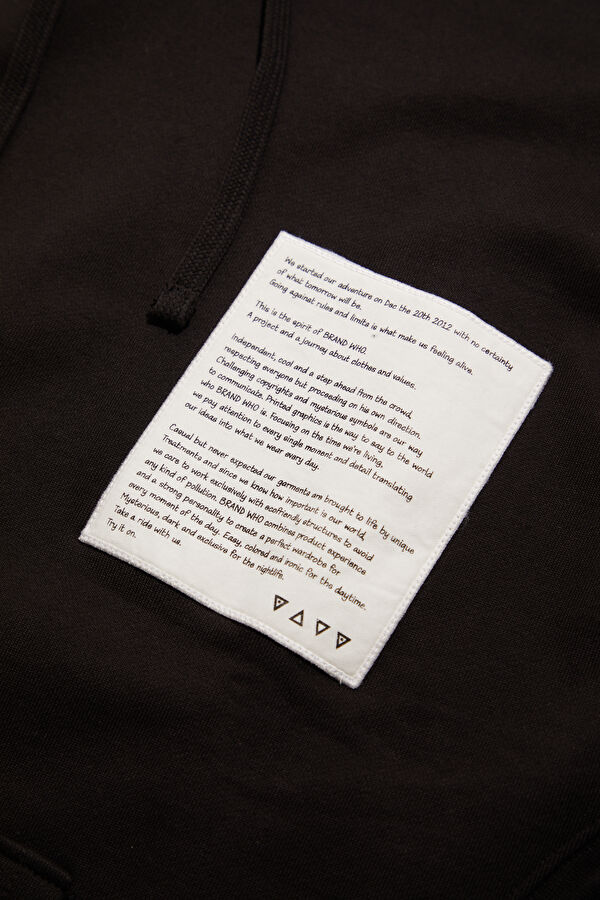 Black Hooded Men's Sweatshirt 4