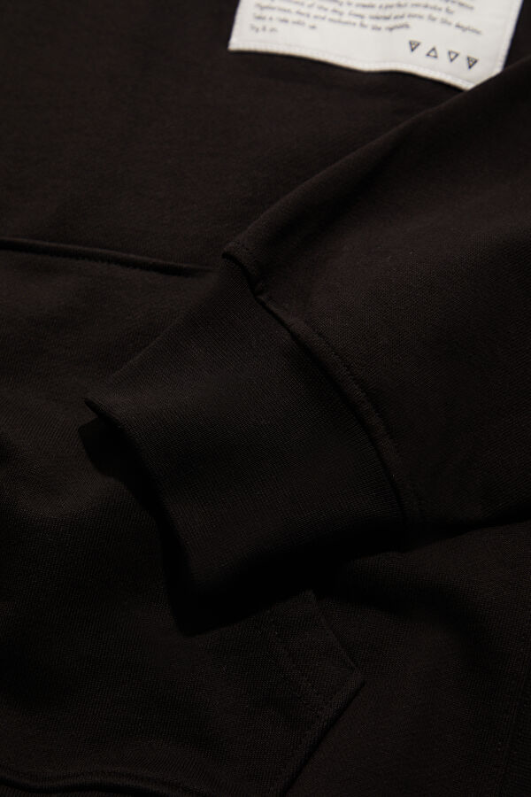 Black Hooded Men's Sweatshirt 5