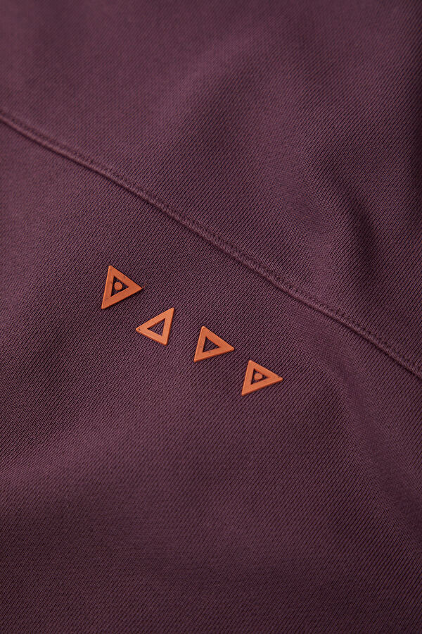 Bordo Bisiklet Yaka Erkek Sweatshirt 4
